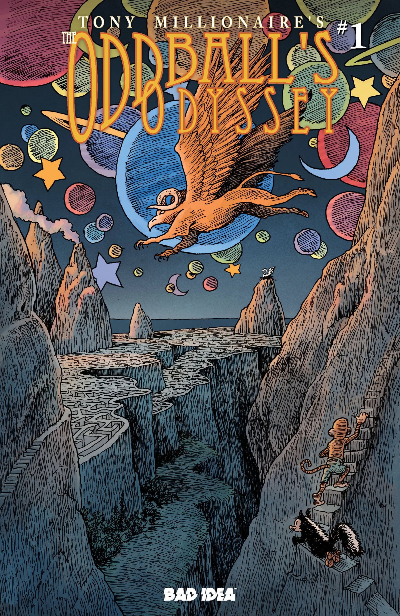 Comic book image of ODDBALLS ODYSSEY #1 one-shot, a Lunar Distribution comic book featuring colorful cover art.