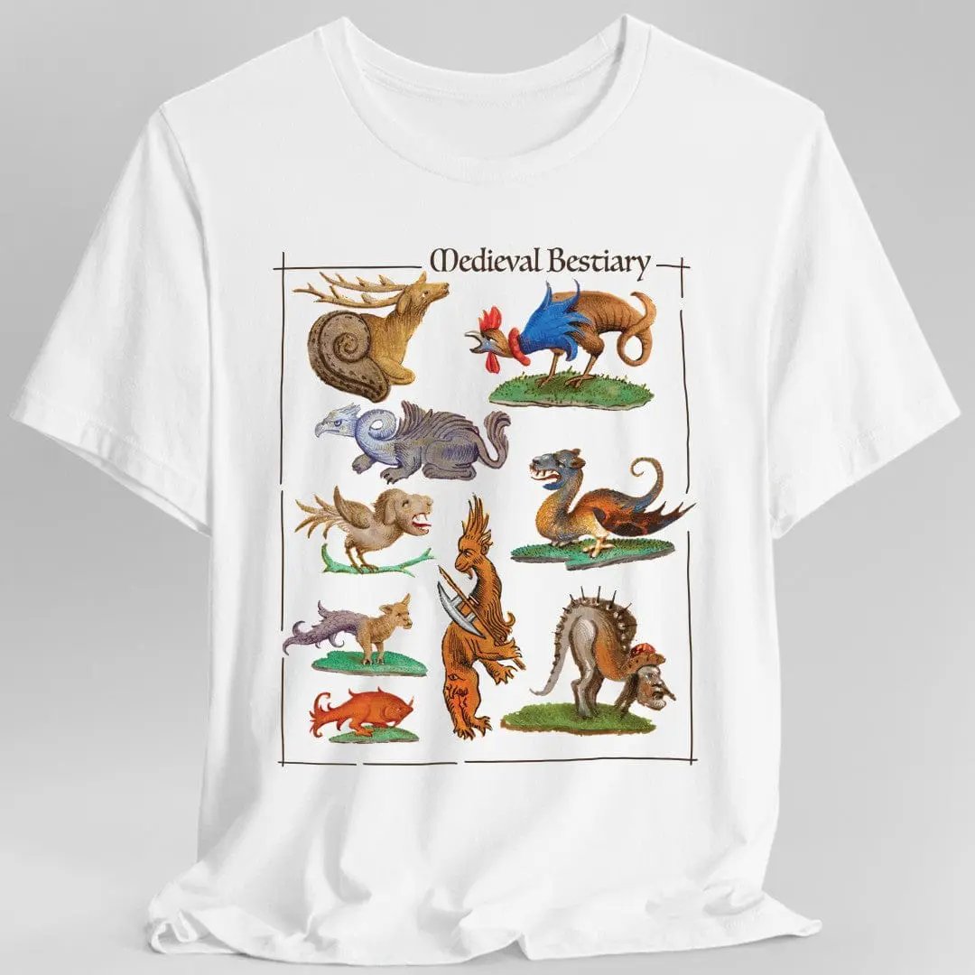 Medieval Bestiary T-Shirt by Sunburst RPG