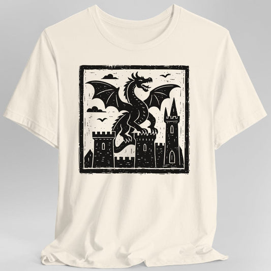 Medieval Woodcut Dragon Shirt