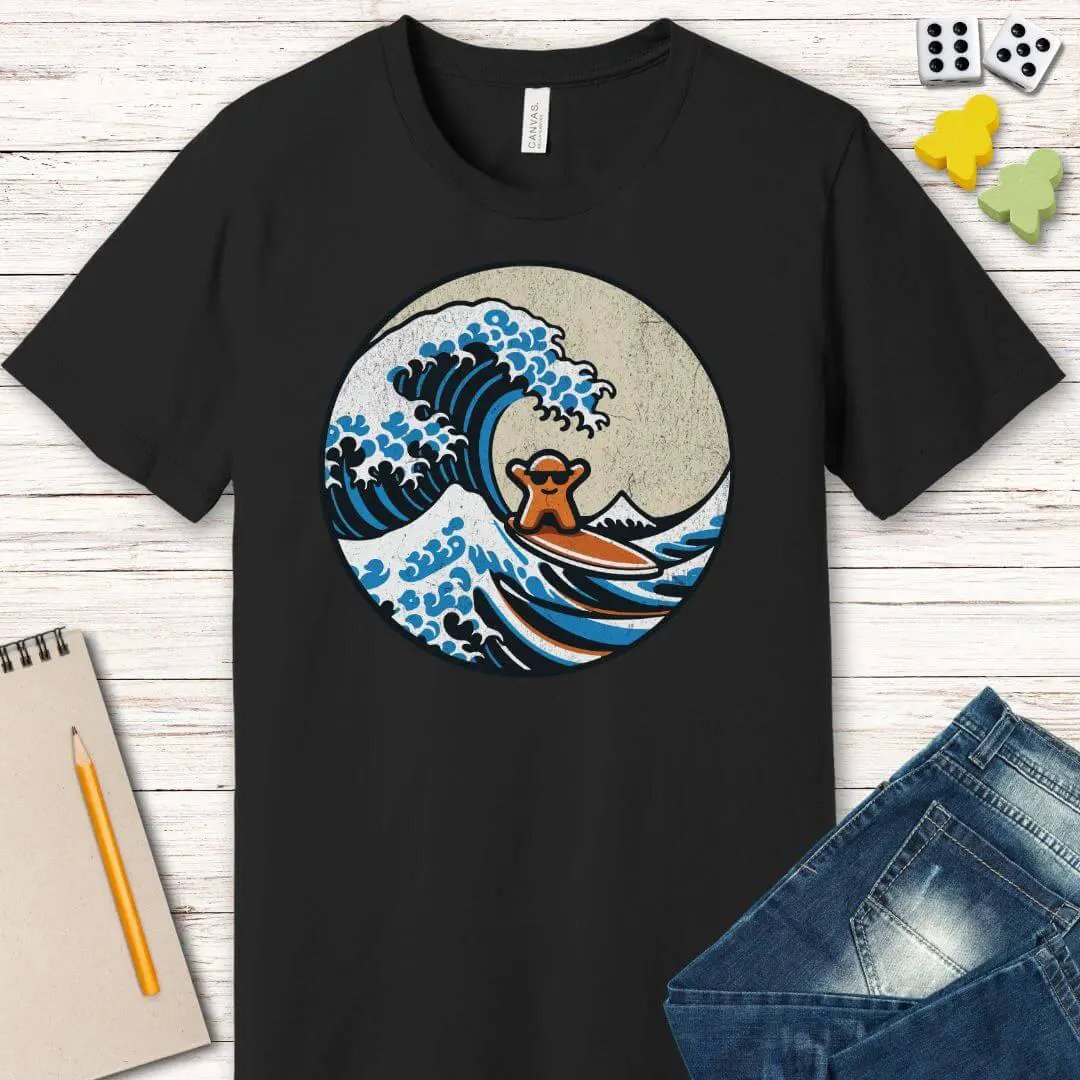 Meeple T-shirt for Board Game Players by Sunburst RPG