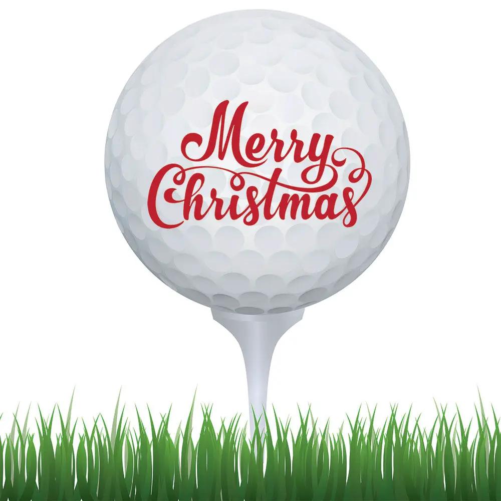Merry Christmas Golf Ball by B3 Customs