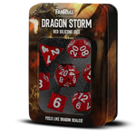 Fanroll Dragon Storm Silicone Dice Set: Red Dragon Scales (7) by THE MIGHTY HOBBY SHOP