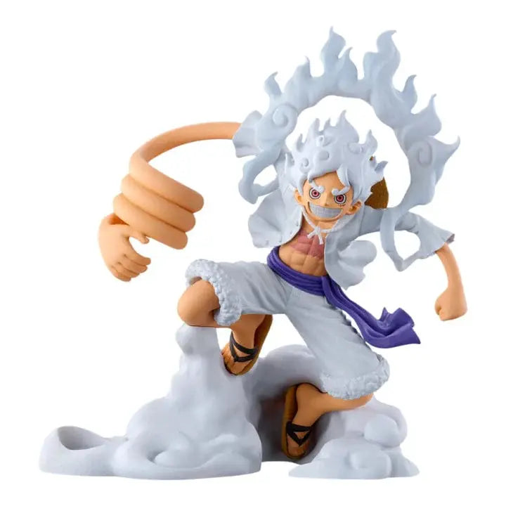 Monkey D. Luffy Gear 5 figure pen stand from ONE PIECE by THE MIGHTY HOBBY SHOP, featuring Bandai Namco prize figure design.