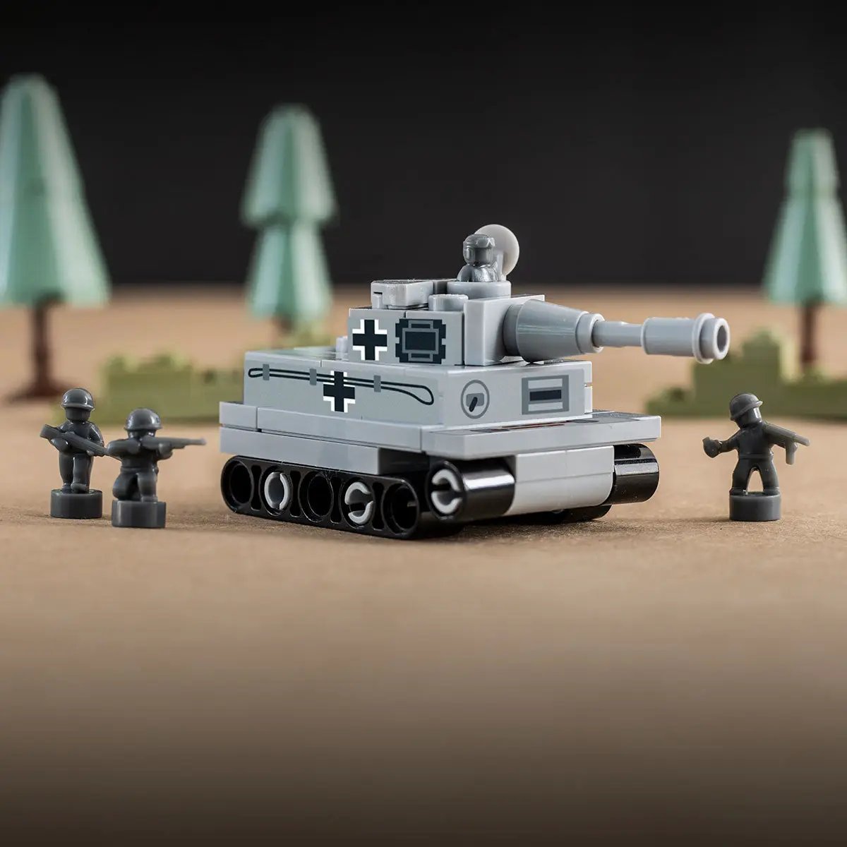 Custom Mini Panzer Tank made using LEGO parts - B3 Customs by B3 Customs