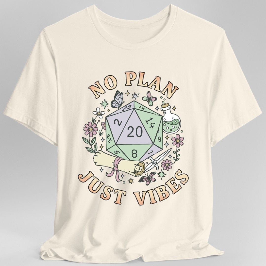 No Plan Just Vibes D&D T-Shirt