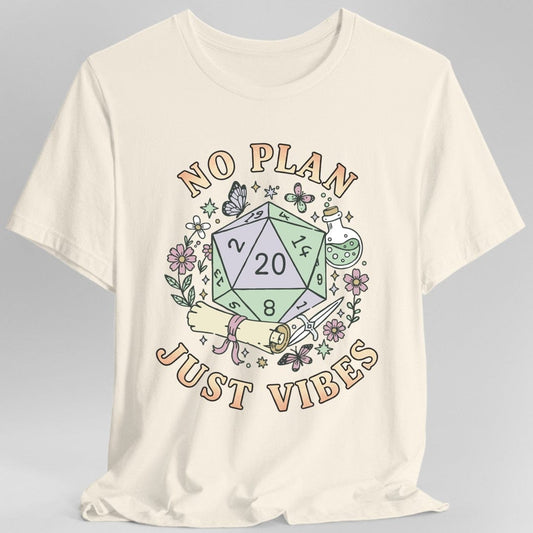 No Plan Just Vibes D&D T-Shirt