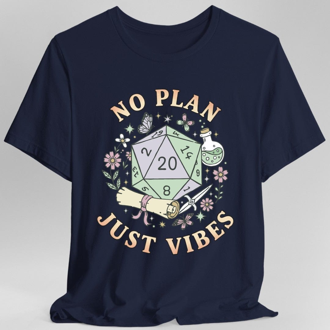 No Plan Just Vibes D&D T-Shirt