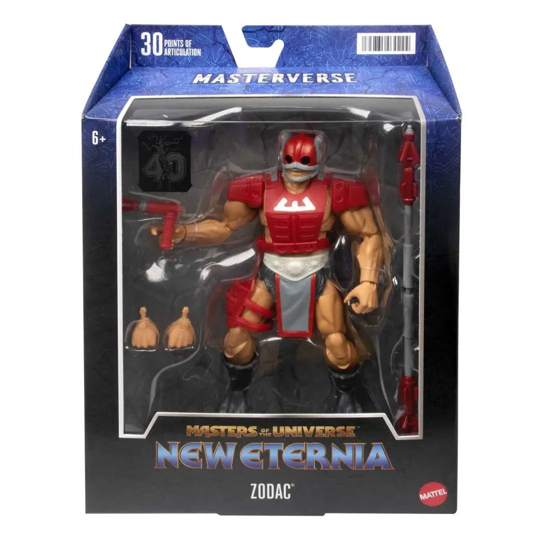 Posable 7-inch Masters of the Universe Masterverse Zodac action figure with accessories, detailed collectible from THE MIGHTY HOBBY SHOP.
