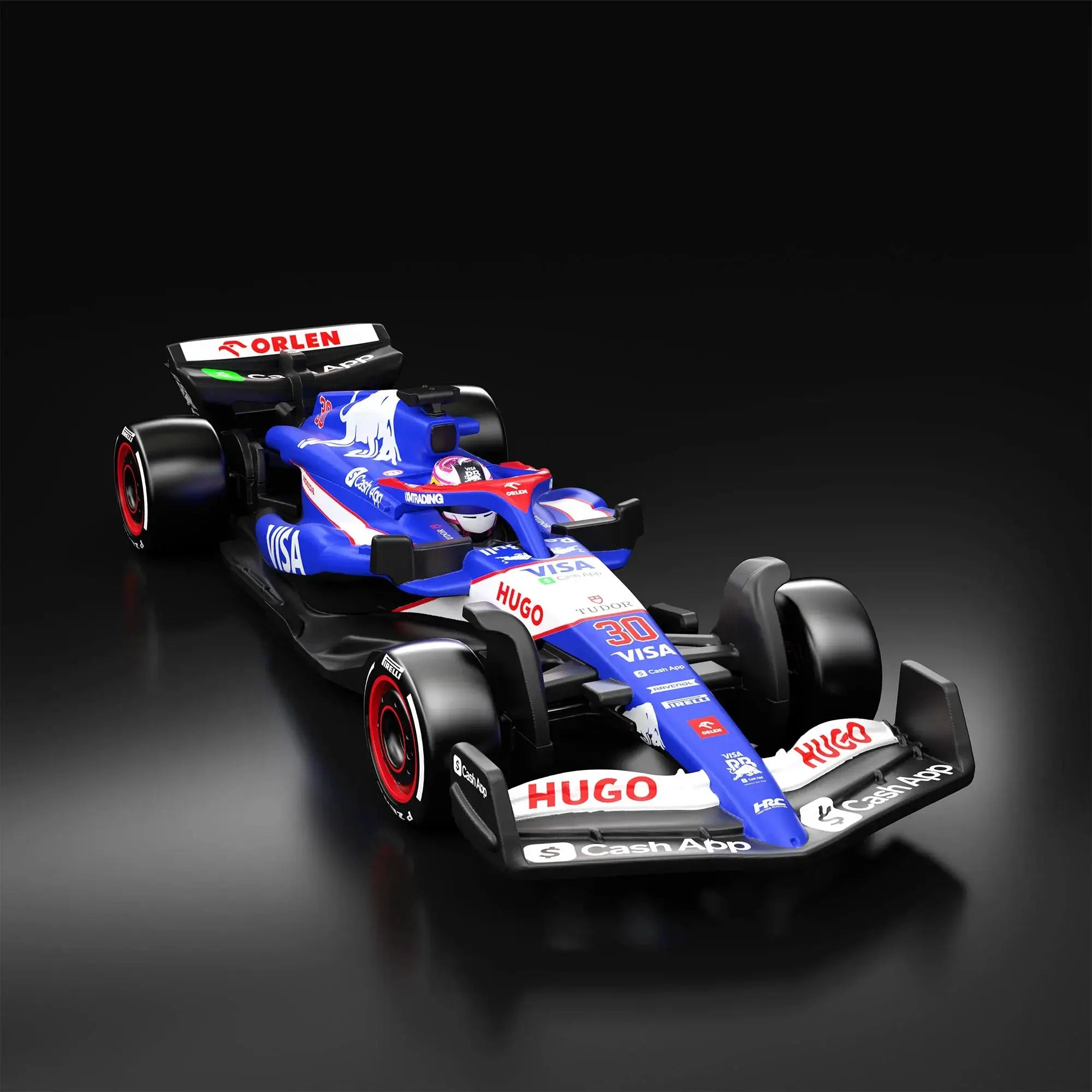 Hot Wheels F1 Series Visa Cash App RB Formula One Team VCARB 01 die-cast car with number 30, detailed racing design