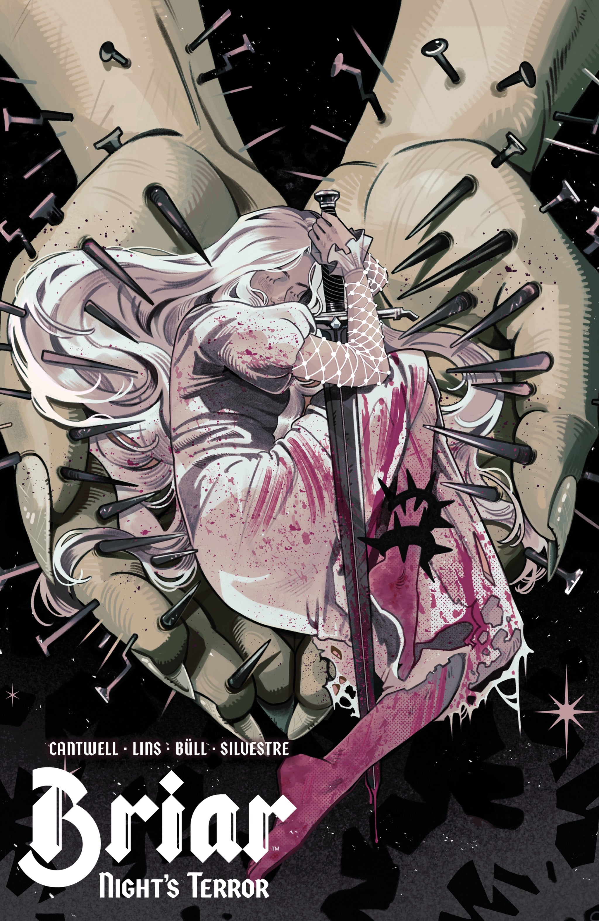 Comic book titled "Night's Terror" issue #4 from Briar series by Penguin Random House, featuring dark, mysterious cover art.