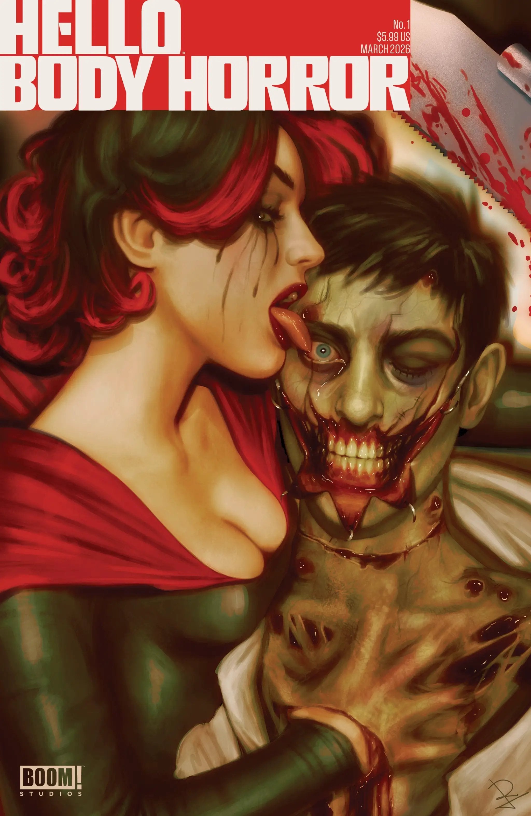Hello Body Horror #1 comic book by Penguin Random House featuring dark, surreal artwork on the cover.