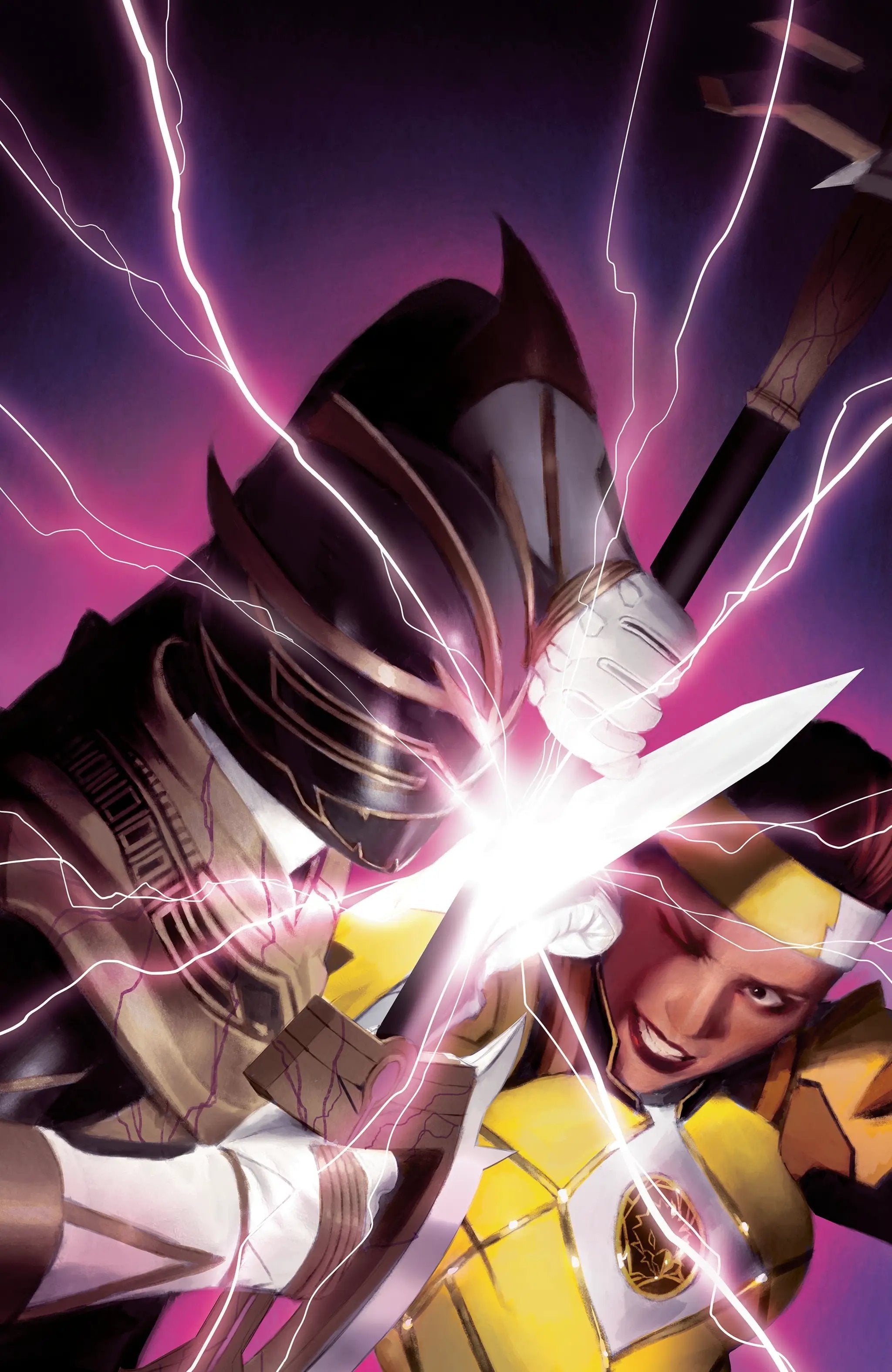 Power Rangers Prime #16 comic book with full art cover by Penguin Random House featuring characters in dynamic action pose