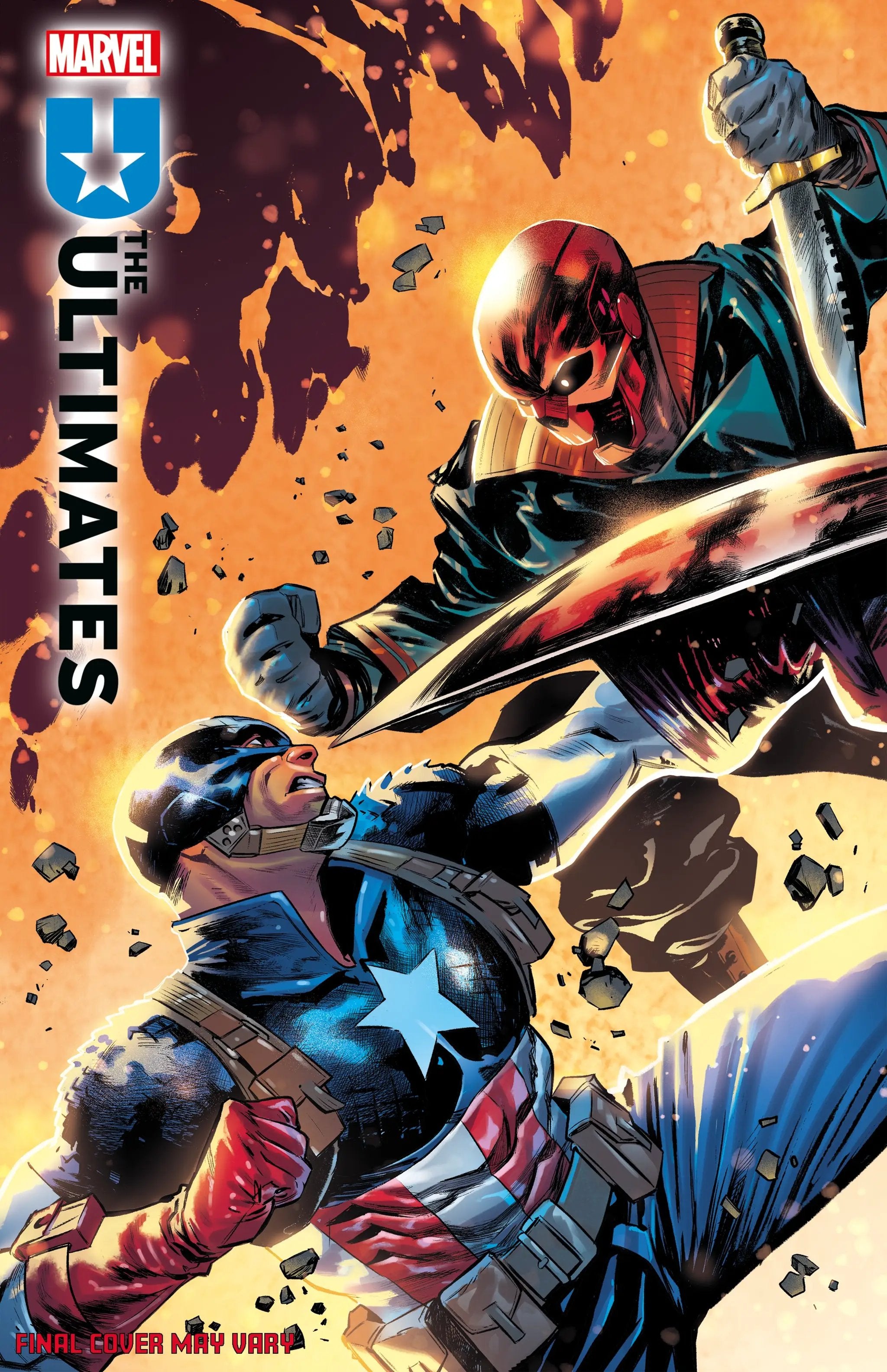 Comic book ULTIMATES #22 Francesco Manna Variant from Penguin Random House, featuring detailed cover art.