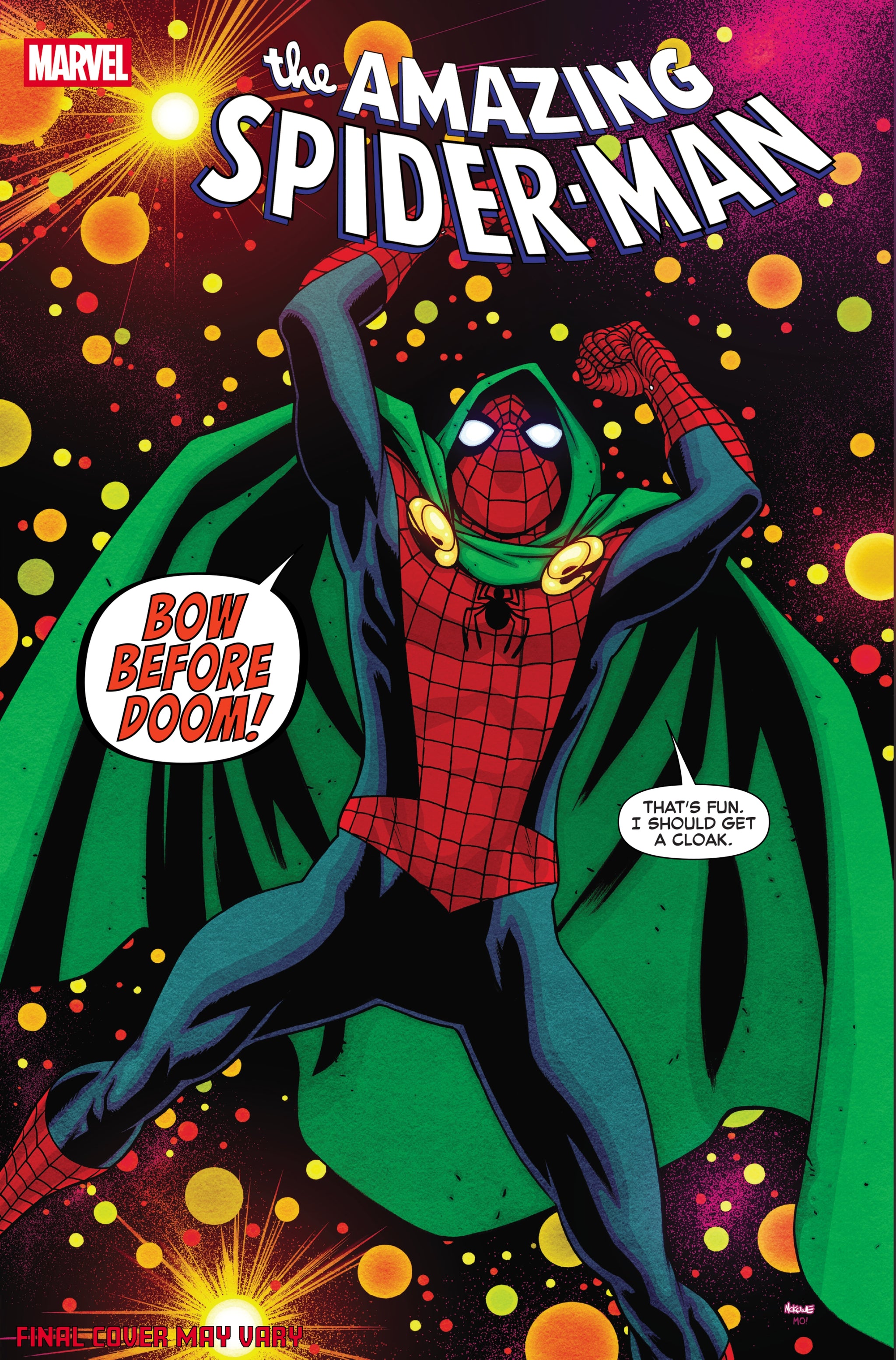 Cover of Amazing Spider-Man #23 comic book published by Penguin Random House, featuring Spider-Man in action.