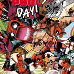 Cover of Deadpool: April Pool's Day #1 comic book by Penguin Random House featuring Deadpool in a humorous pose.