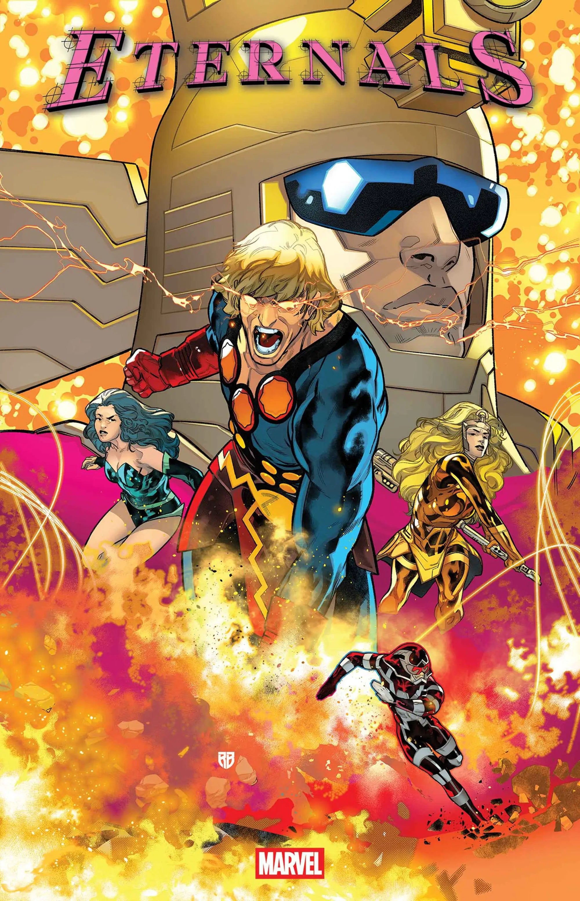 Eternals 50th Anniversary Special comic book cover by Penguin Random House featuring vibrant superhero artwork.