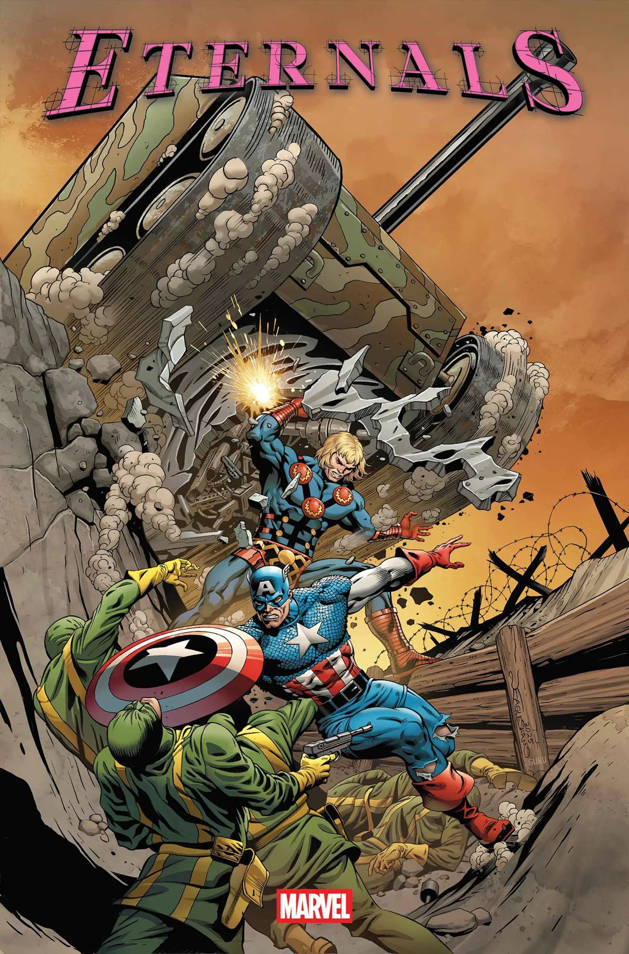 Eternals 50th Anniversary Special #1 comic book cover, published by Penguin Random House, featuring vibrant superhero artwork.