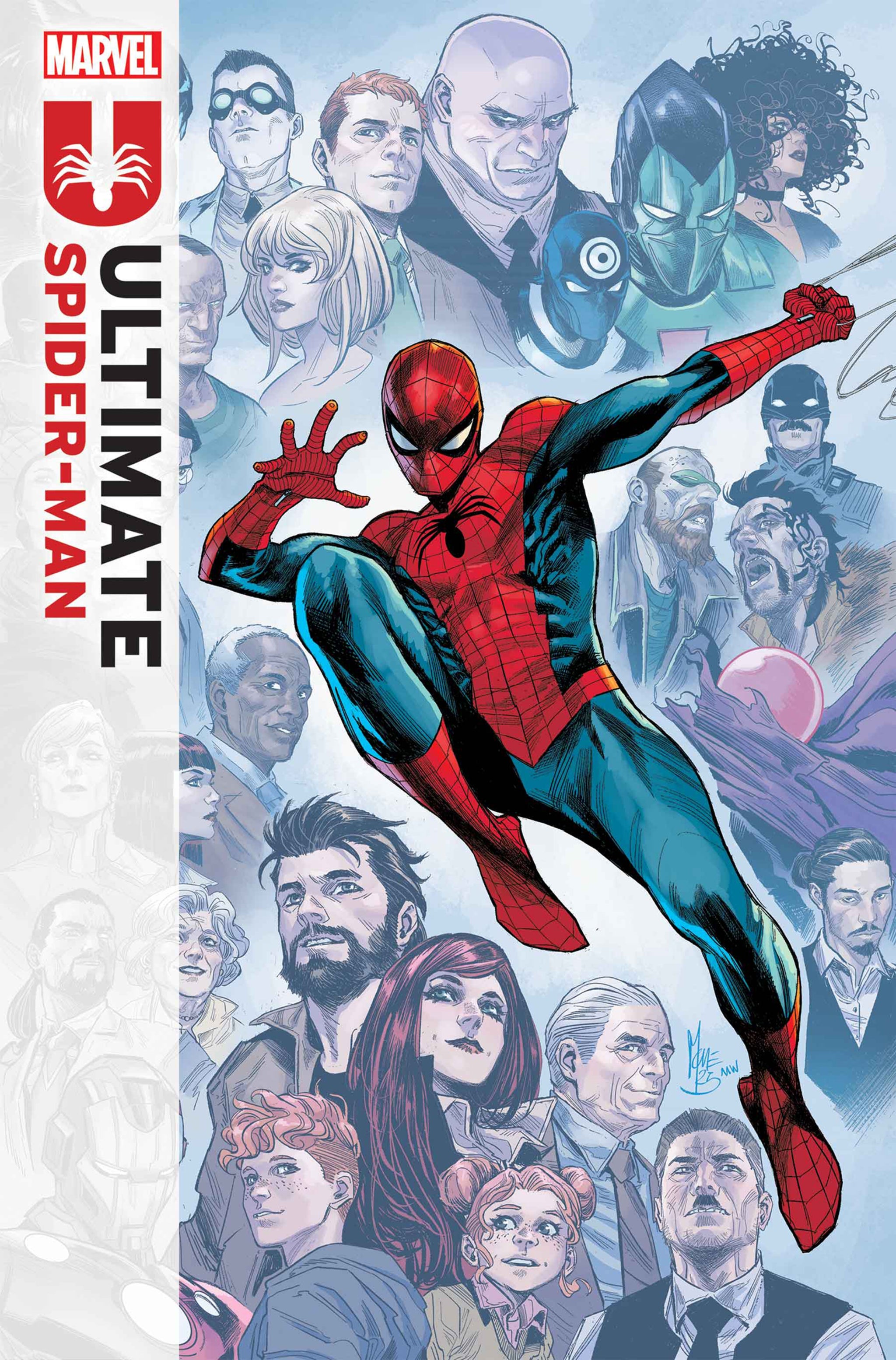 Cover of Ultimate Spider-Man #24 comic book by Penguin Random House featuring Spider-Man in action illustration.