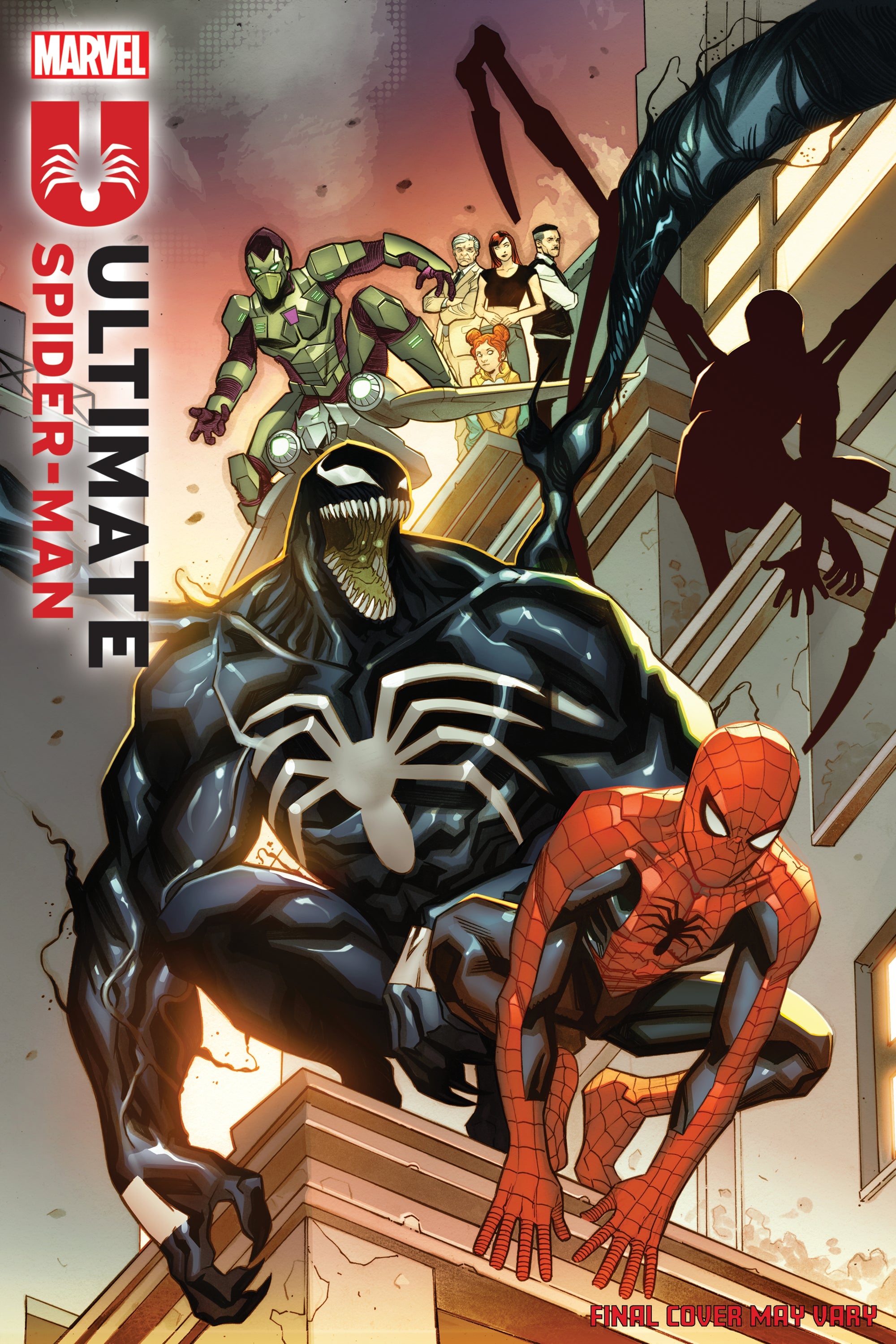 Cover of Ultimate Spider-Man #24 comic book published by Penguin Random House, featuring Spider-Man in action.