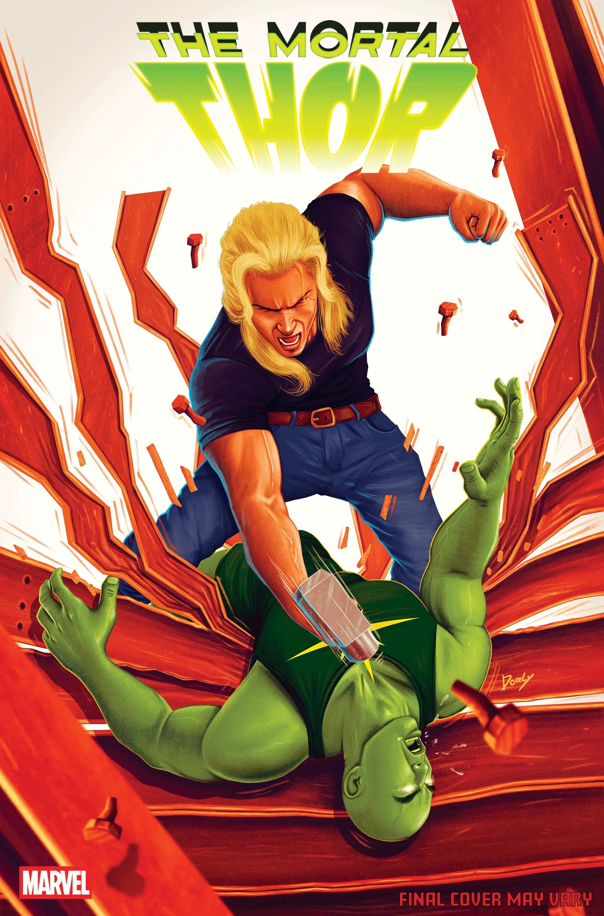 Mortal Thor #9 Doaly Variant comic book by Penguin Random House, featuring dynamic comic art and vibrant cover illustration.