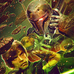 Star Wars Galaxy's Edge Echoes of the Empire comic book by John Giang, variant cover, featuring space battle scene.