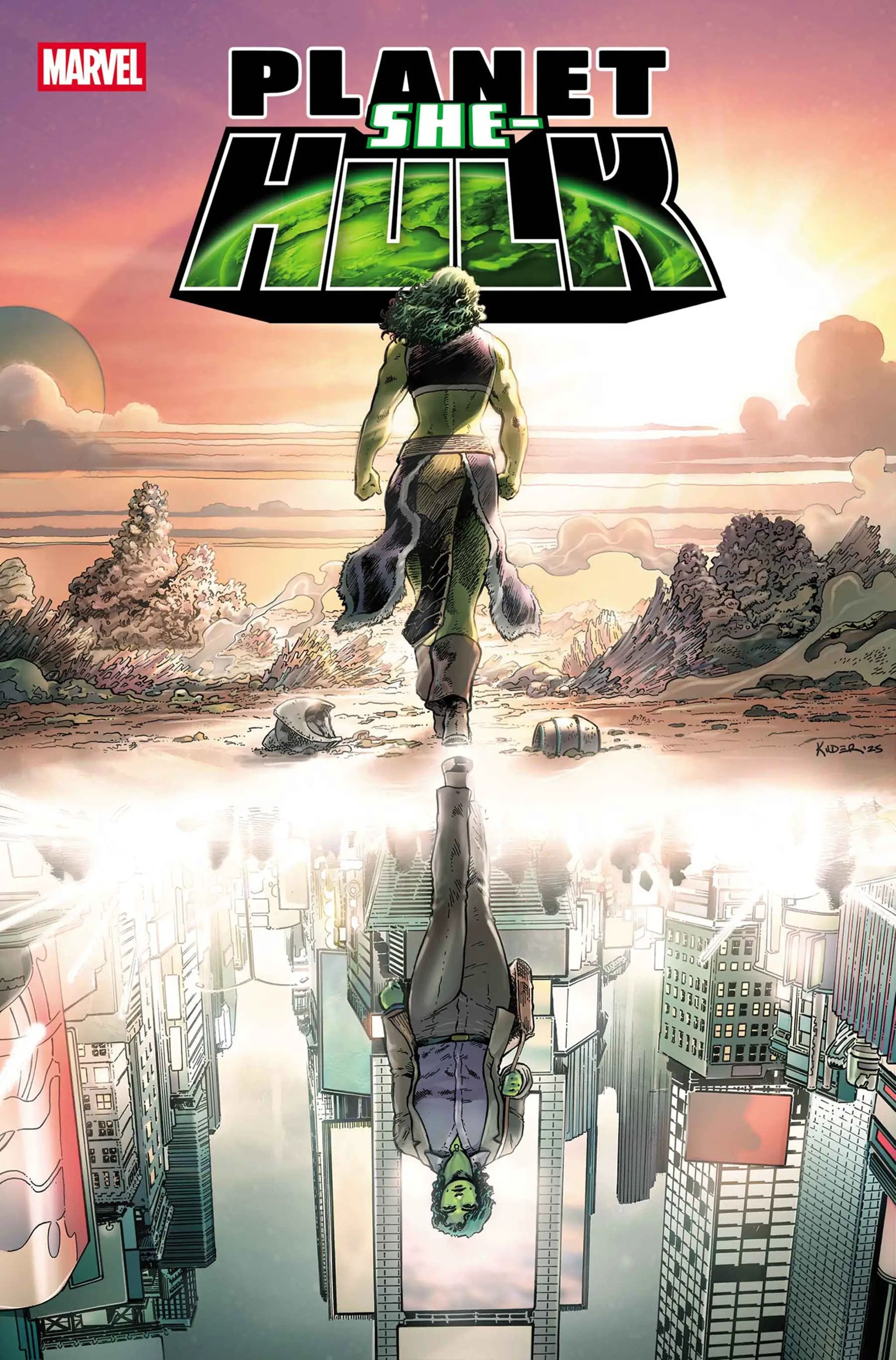 Comic book cover featuring She-Hulk in action from Planet She-Hulk #6, published by Penguin Random House.