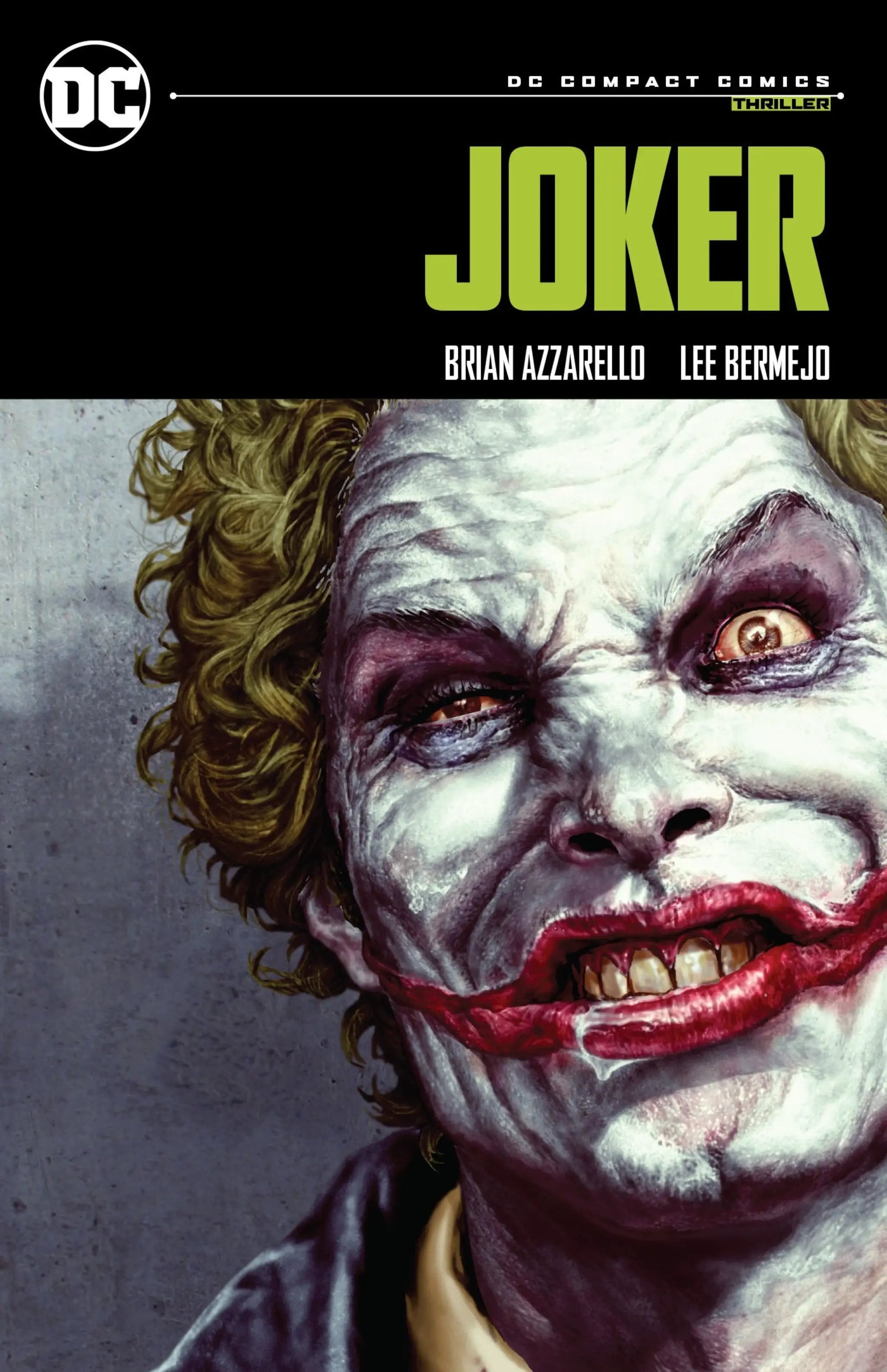 Cover of the Joker: DC Compact Comics Edition graphic novel published by Penguin Random House, featuring Joker artwork.