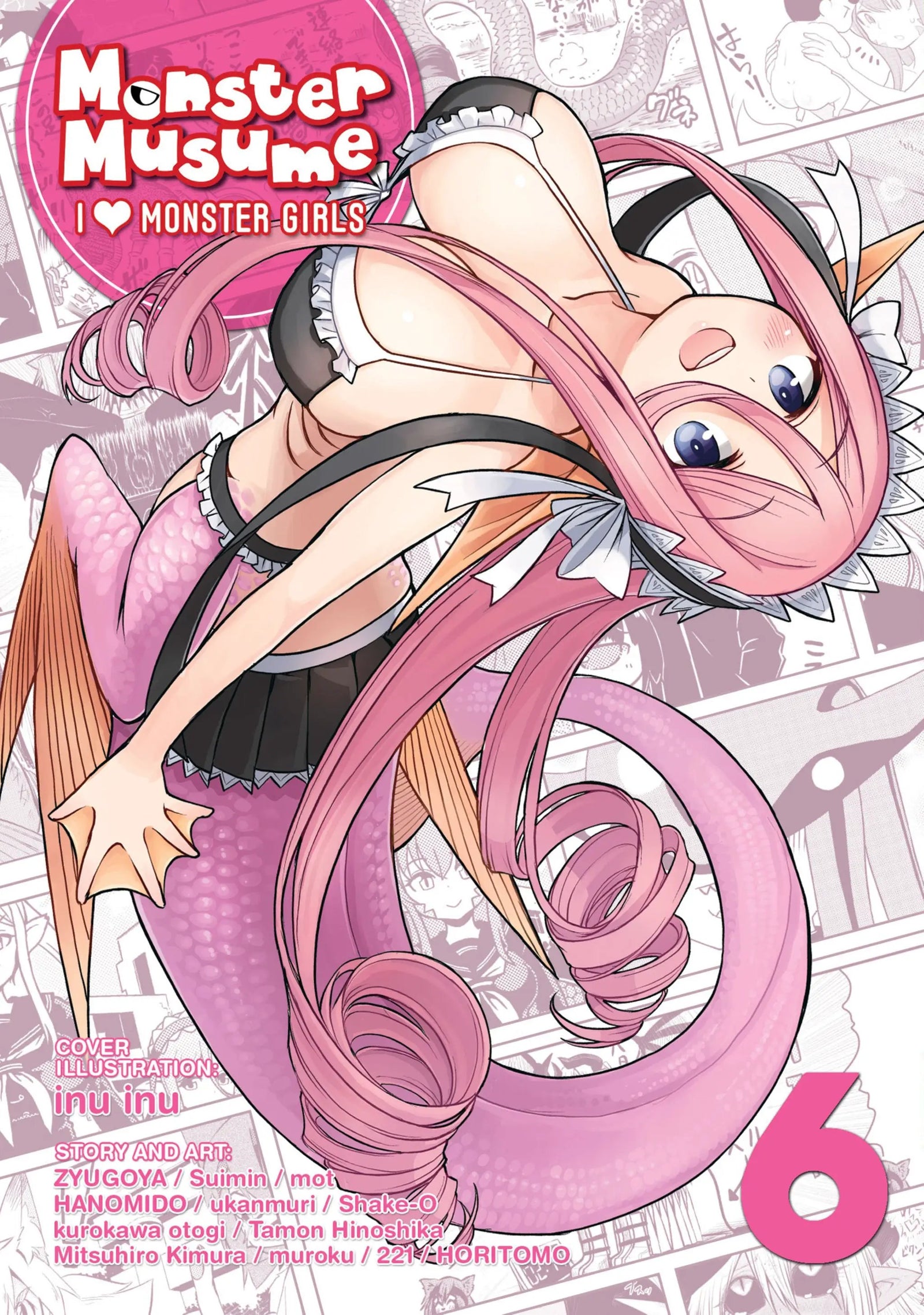 Cover of Monster Musume: I Heart Monster Girls Vol. 6 graphic novel by Penguin Random House featuring anime-style monster girl characters.