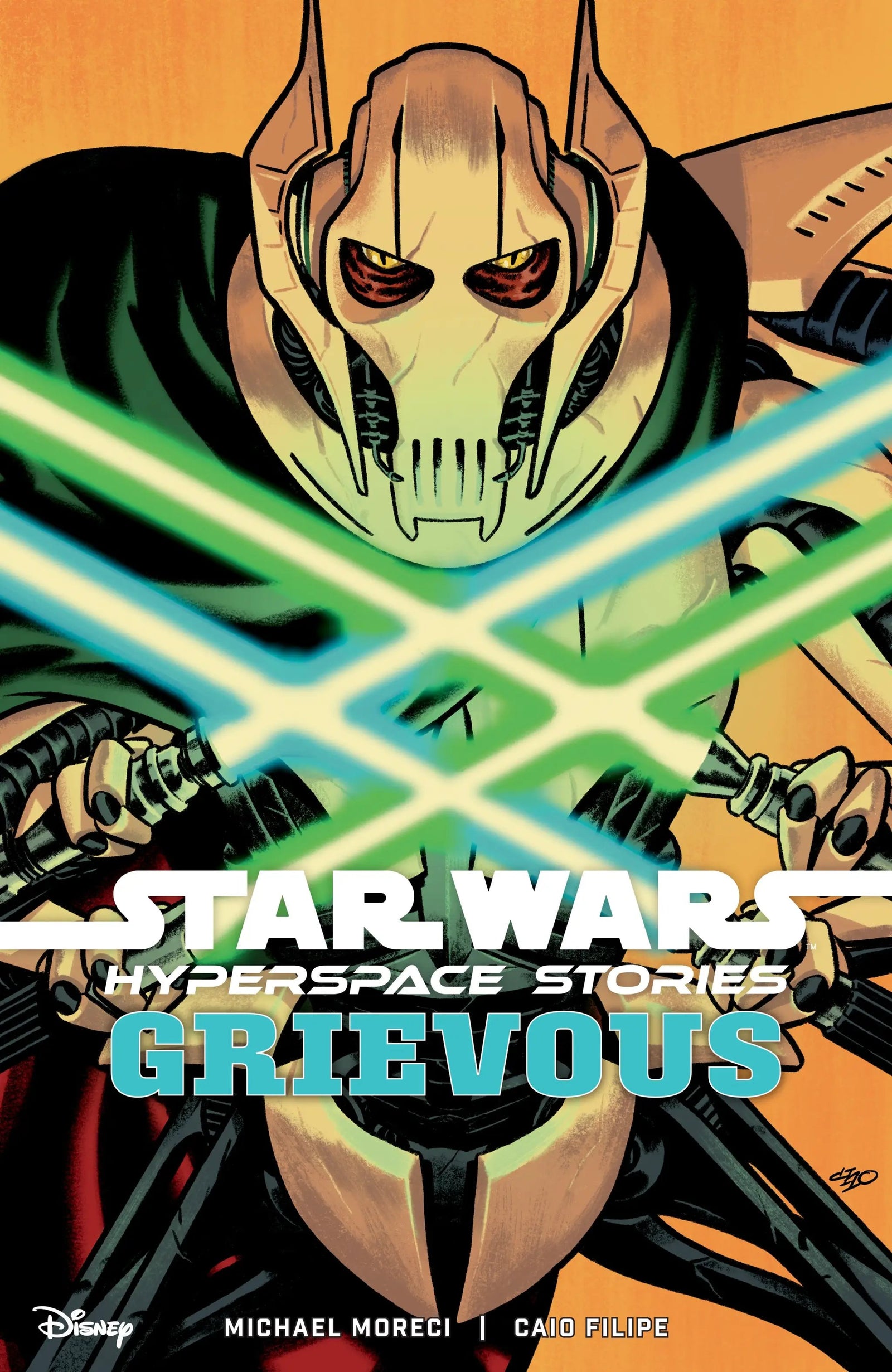 Star Wars: Hyperspace Stories Grievous graphic novel by Penguin Random House featuring a detailed cover illustration of General Grievous.