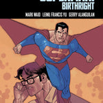 Superman: Birthright DC graphic novel by Penguin Random House, featuring cover art of Superman in a dynamic pose.