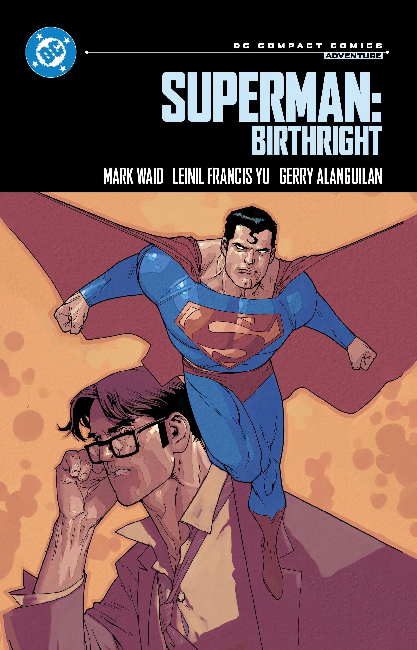Superman: Birthright DC graphic novel by Penguin Random House, featuring cover art of Superman in a dynamic pose.