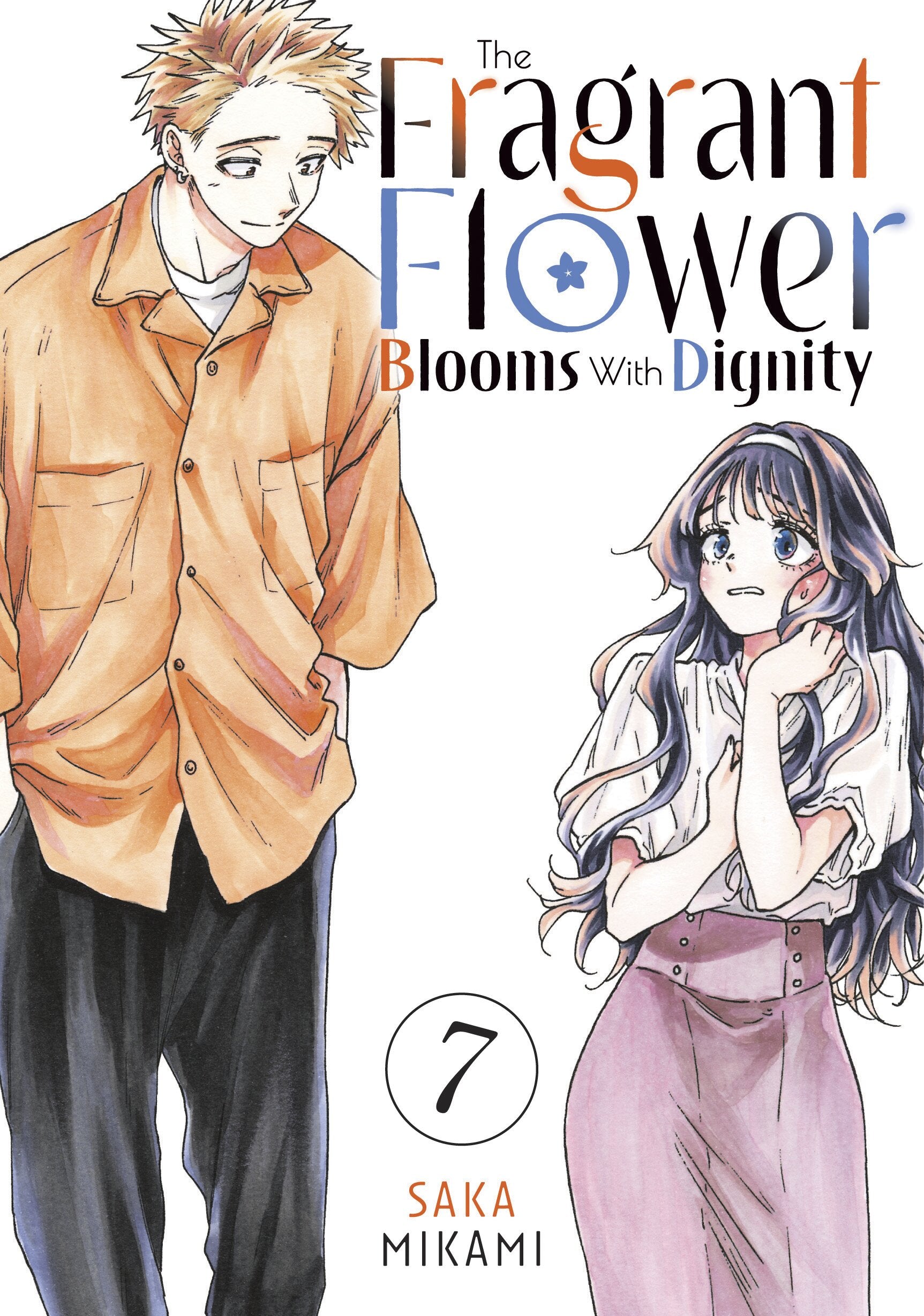 Cover of The Fragrant Flower Blooms With Dignity 7 graphic novel, published by Penguin Random House, featuring floral artwork.