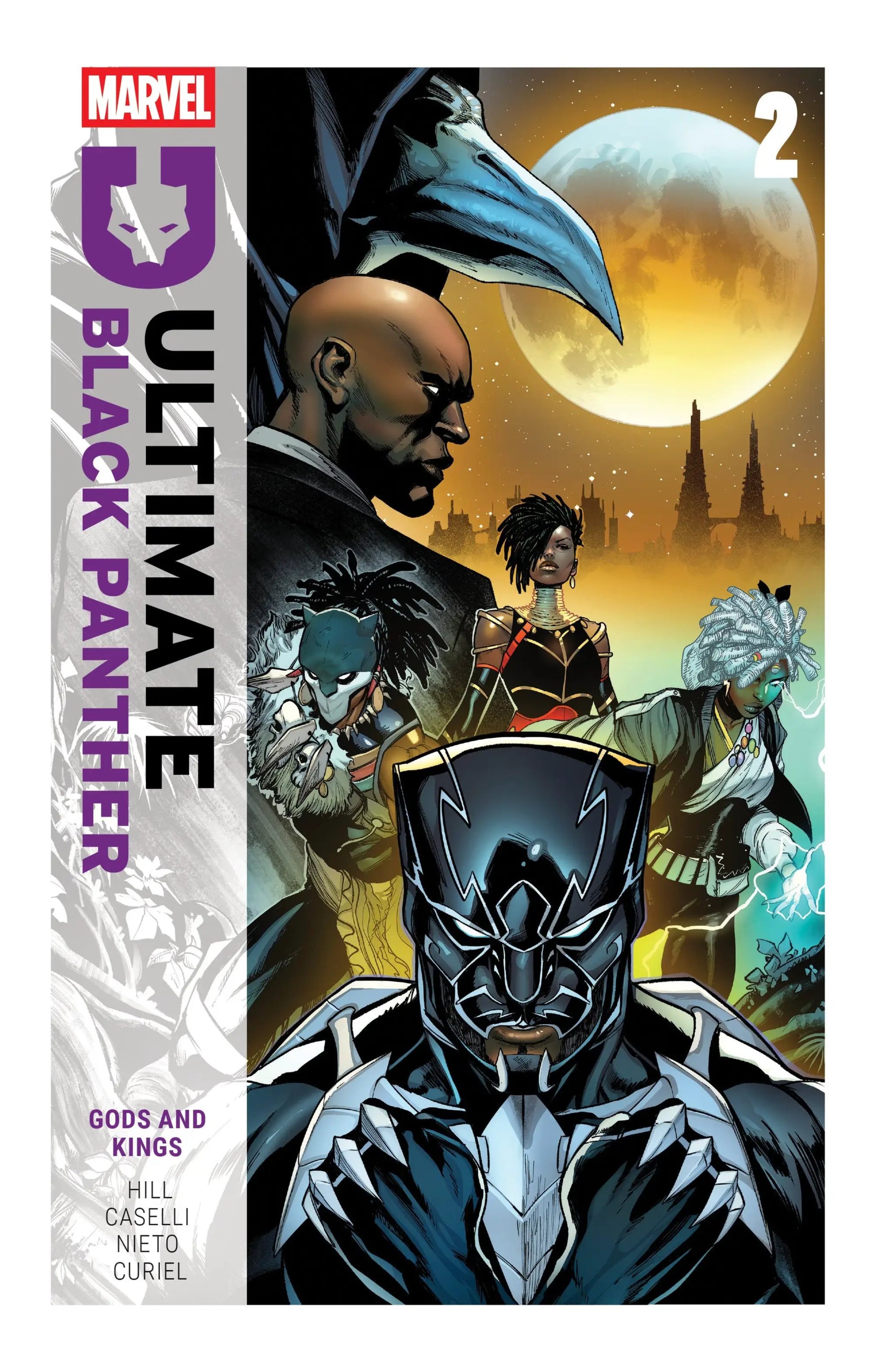 Trade paperback of Ultimate Black Panther by Bryan Hill Vol. 2: Gods and Kings, featuring Black Panther on the cover.