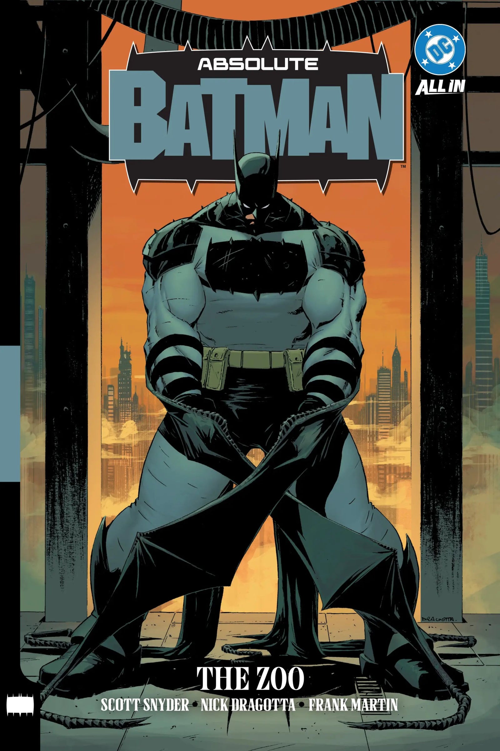 Hardcover of Absolute Batman Vol 1: The Zoo trade paperback by Penguin Random House, featuring Batman on the cover.