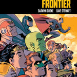 Trade paperback of DC: The New Frontier comic book by Penguin Random House, featuring superhero artwork on the cover.