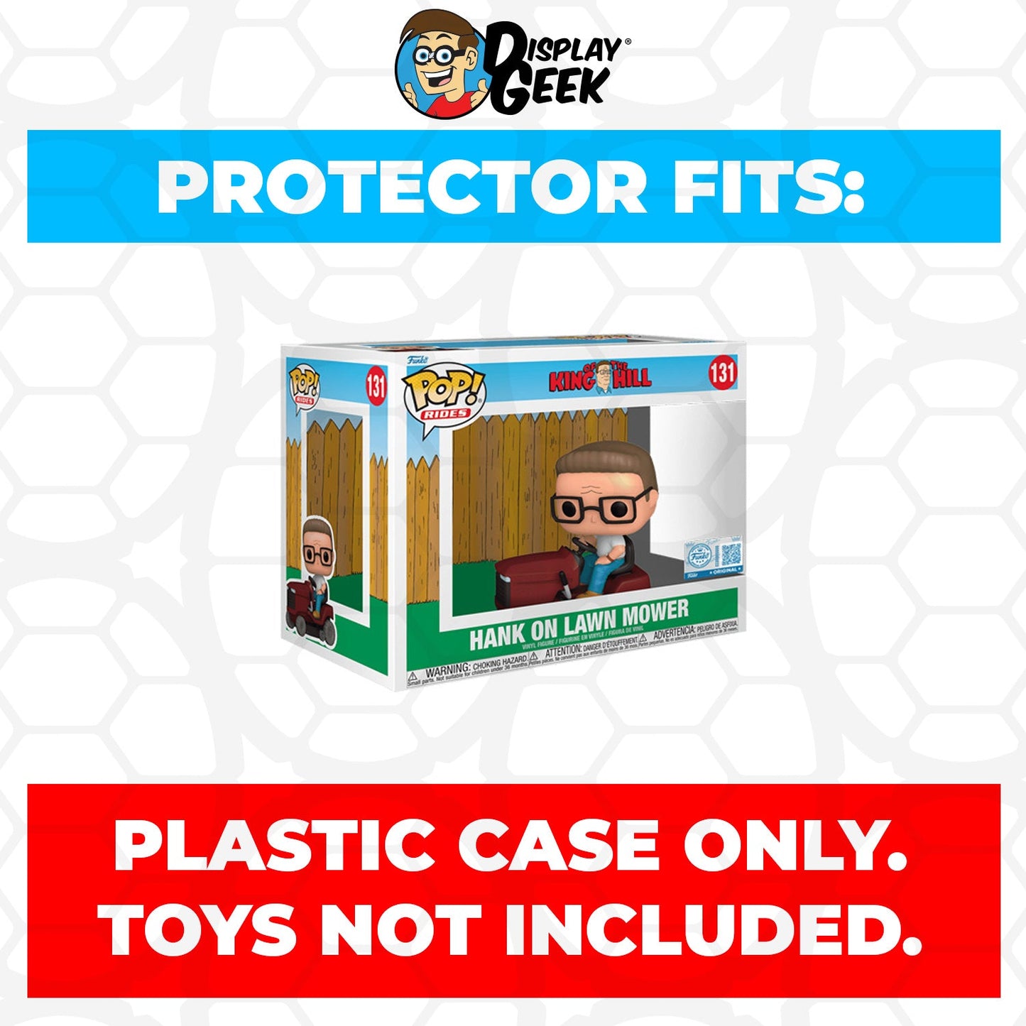 Pop Protector for Hank on Lawn Mower #131 Funko Pop Rides
