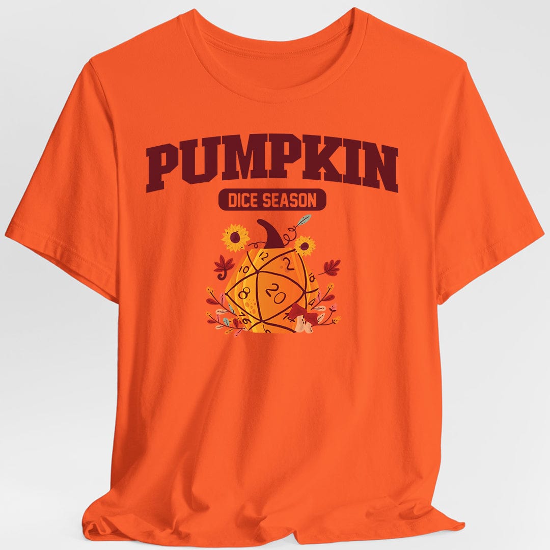 Pumpkin Dice Season – Fall D&D T-Shirt