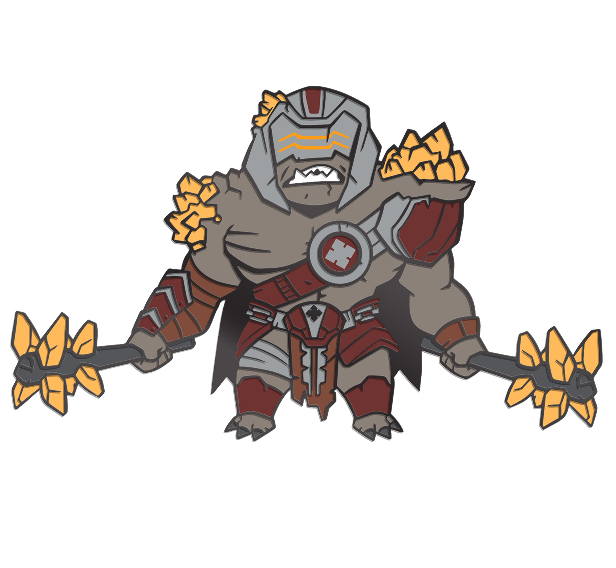 Gears 5: Warden Pin by THE MIGHTY HOBBY SHOP
