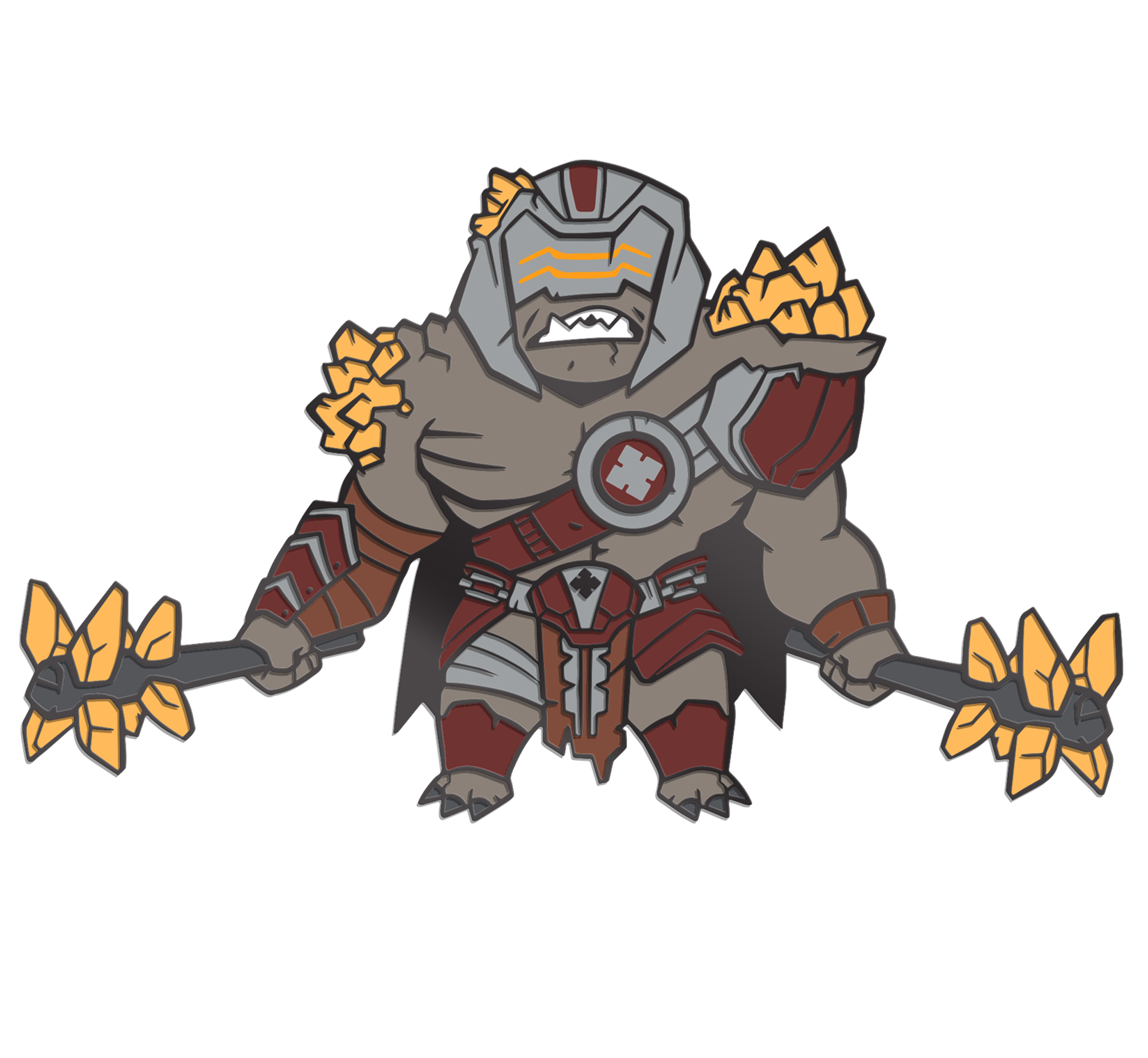Gears 5: Warden Pin by THE MIGHTY HOBBY SHOP