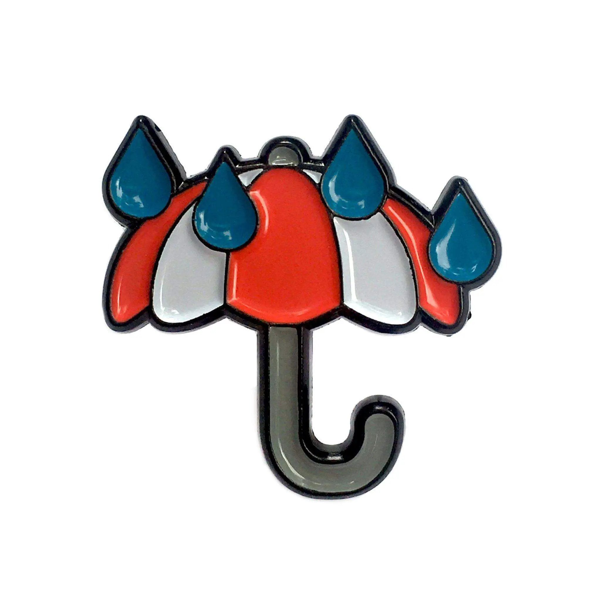 Rainy Umbrella Pin by Kolorspun