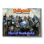Men of Hawkshold card game by Rattrap Productions, featuring a deck of illustrated fantasy-themed playing cards.