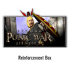 Second Punic War Reinforcement Set card game by Rattrap Productions, featuring game cards with historical military illustrations.