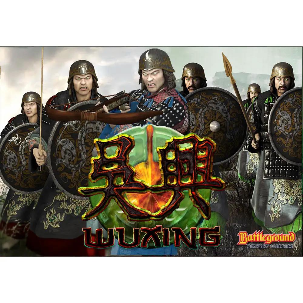 Wuxing card game by Rattrap Productions, featuring colorful cards with intricate designs and traditional Chinese symbols.