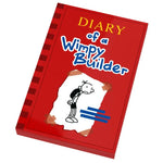 Diary of a Wimpy Builder Book (2x3 Tile) made using LEGO part - B3 Customs by B3 Customs
