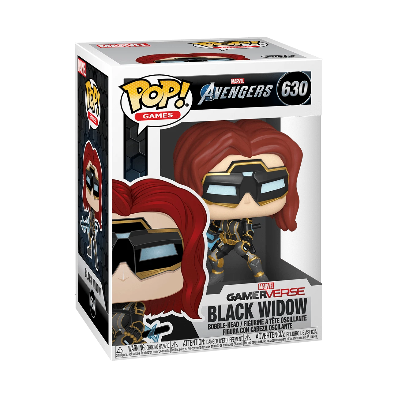 Black Widow #630 Funko Pop! Vinyl - Marvel Avengers (Stark Tech Suit) with Protector Case Bundle