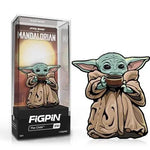 FiGPiN Star Wars The Mandalorian The Child enamel pin featuring Grogu in a sealed package, collectible item from THE MIGHTY HOBBY SHOP