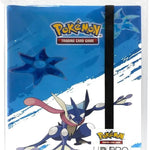 Ultra Pro Pokémon Greninja 9-pocket binder with low friction pages, featuring vibrant Greninja artwork and durable design.