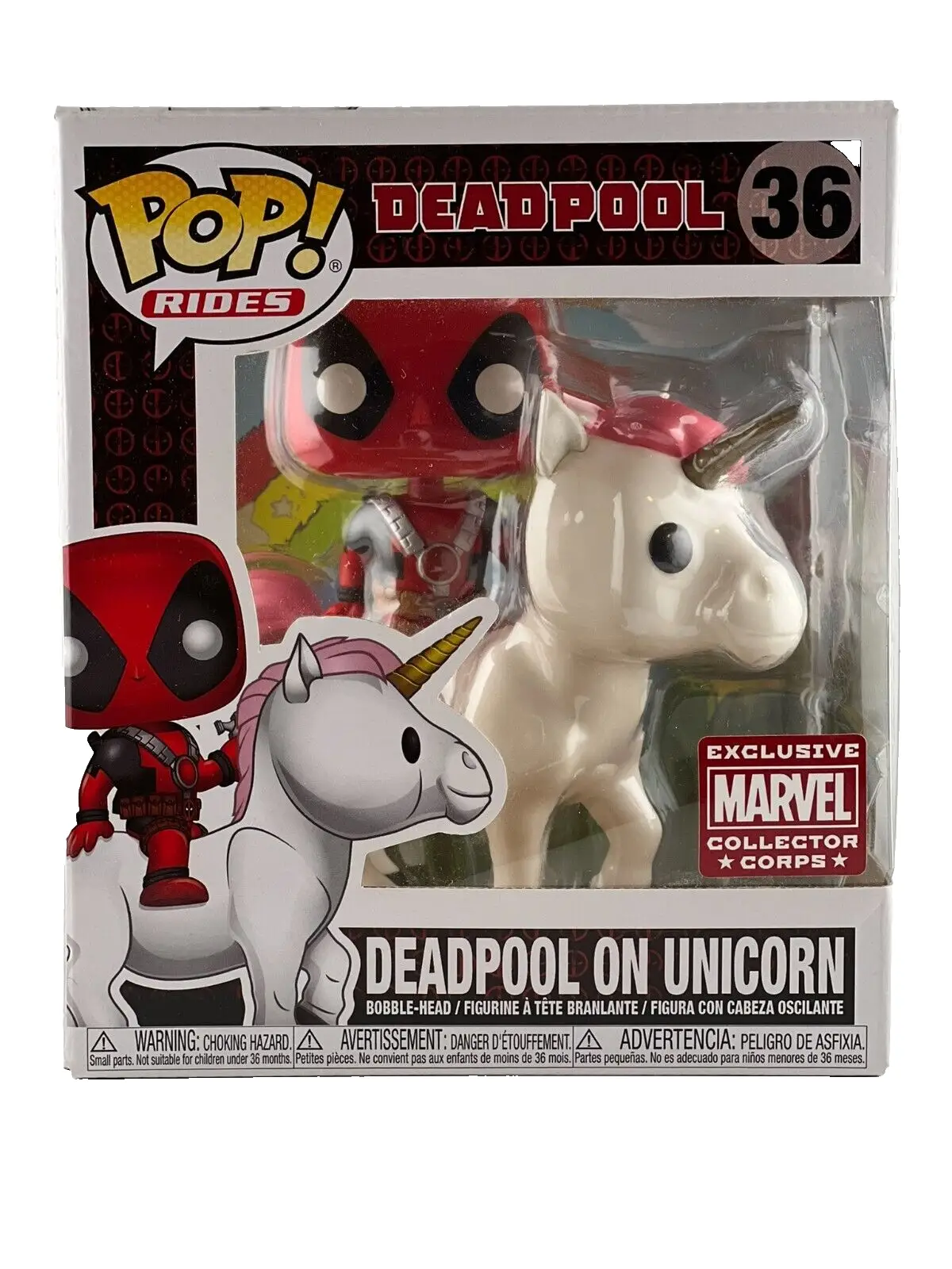 POP! Rides Deadpool Exclusive Marvel Collector Corps Deadpool on Unicorn #36 (Exclusive) by THE MIGHTY HOBBY SHOP