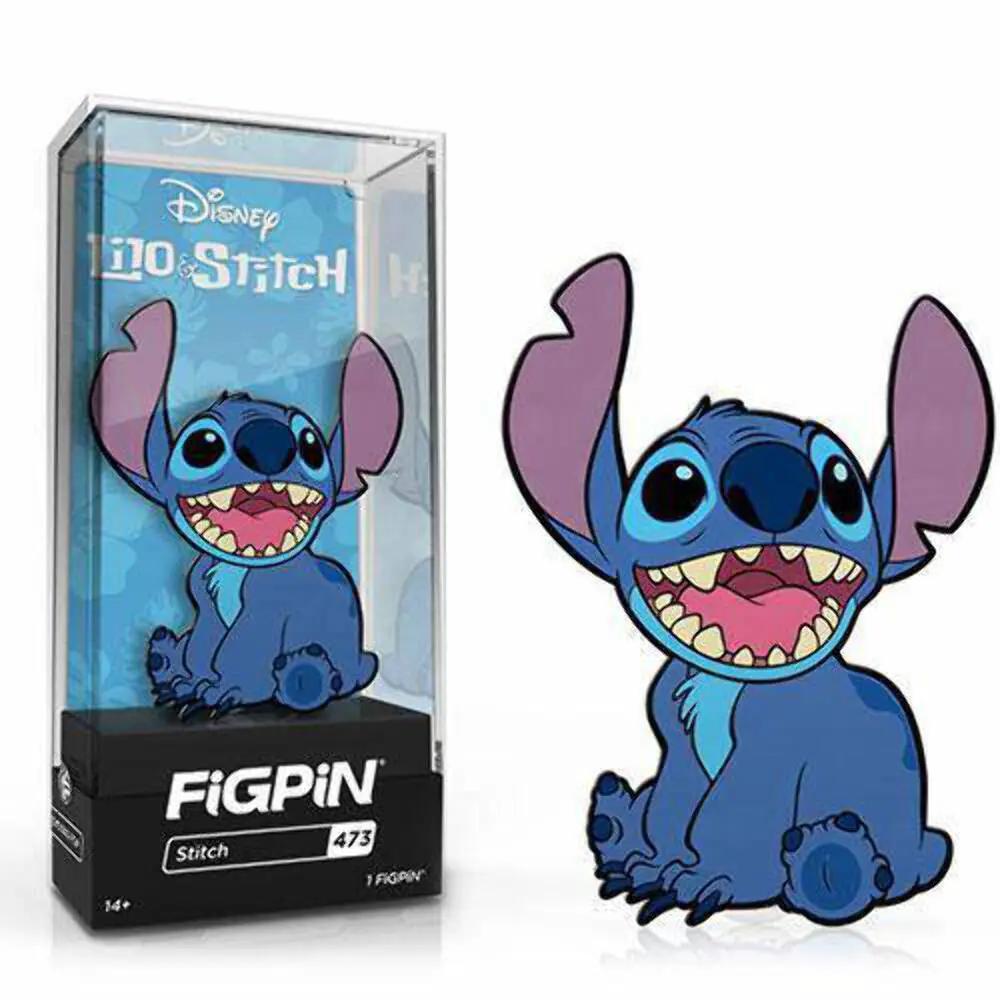 FiGPiN #473 Lilo & Stitch Sitting Stitch enamel pin from THE MIGHTY HOBBY SHOP, featuring Stitch in a sitting pose.