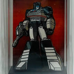 Limited edition Transformers Jazz FiGPiN collectible pin by THE MIGHTY HOBBY SHOP, featuring detailed design and vibrant colors.